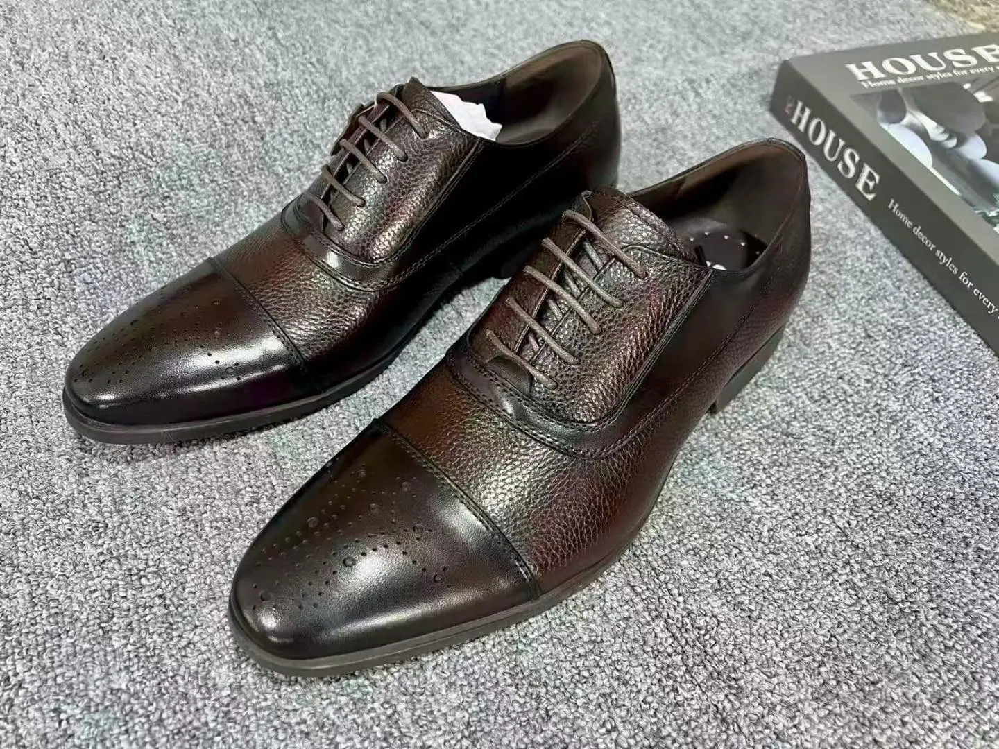 Executive Cap Toe Oxford – Dark Brown
