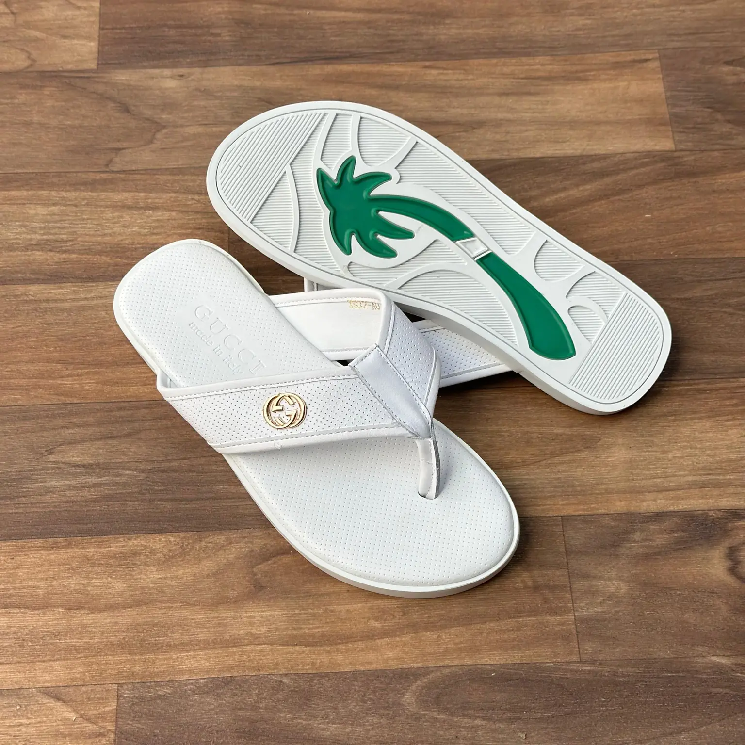 Arctic White Luxury Flip-Flops