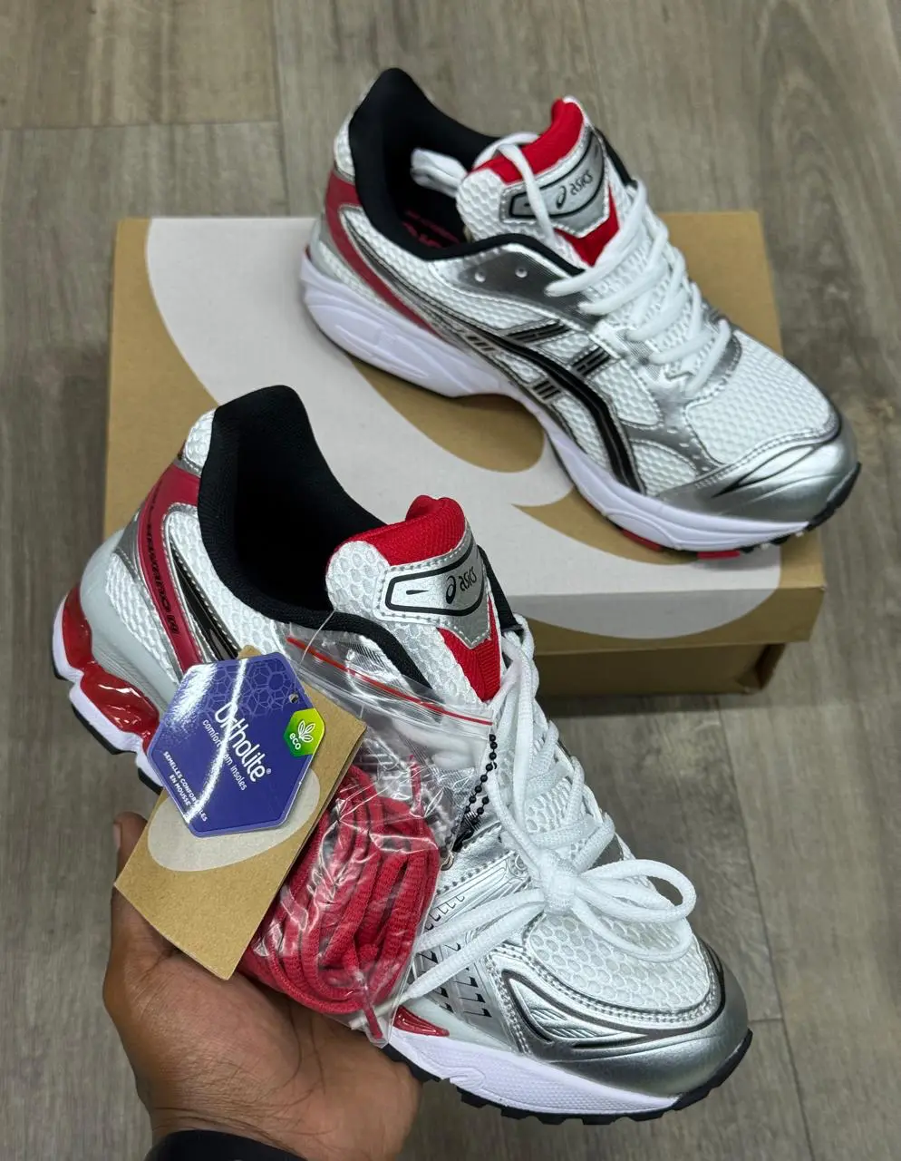 ASICS GEL-1130 White Red Runner