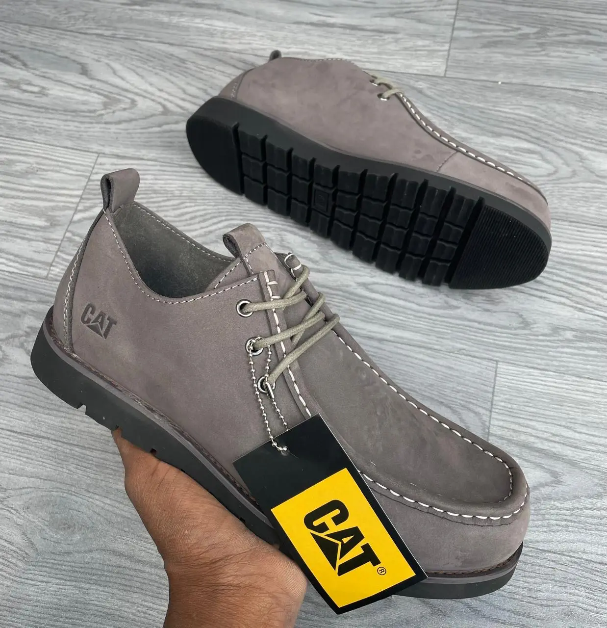 CAT Rugged Moc Casual Shoes – Grey