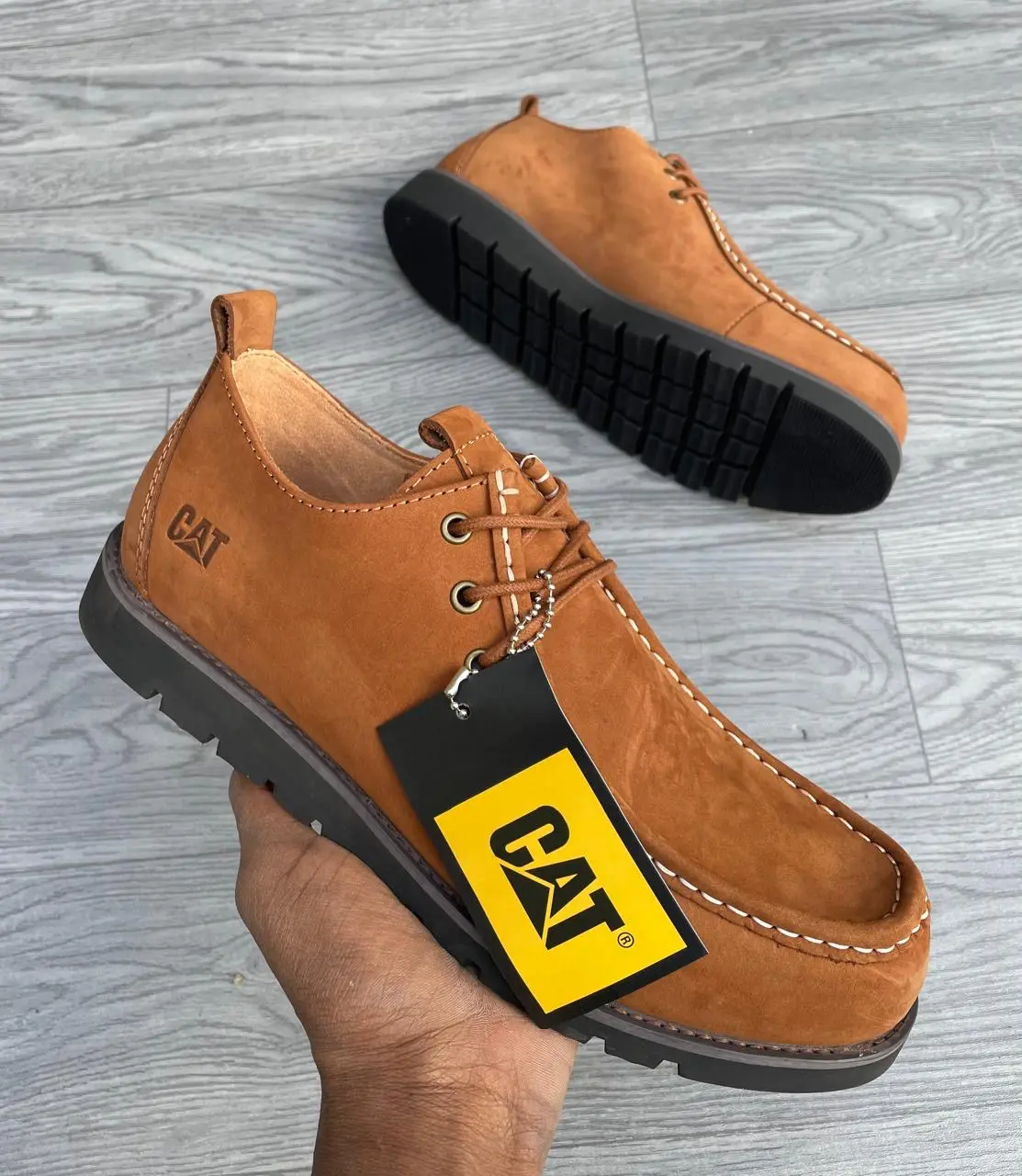 CAT Rugged Moc Casual Shoes – Camel